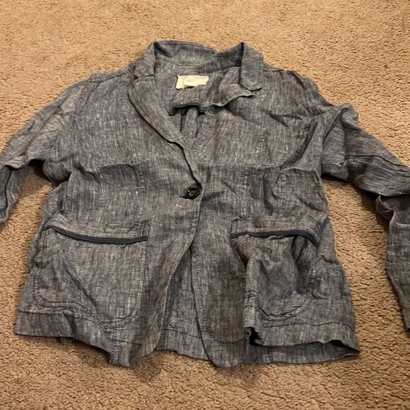Caslon petite small denim blazer - Picture 5 of 7